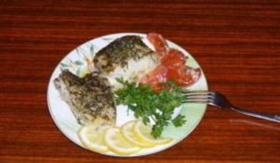 палтус в фольге