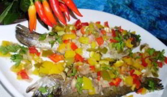 речная форель в духовке