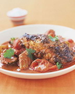 Рыба под соусом шермула с сельдереем и помидорами