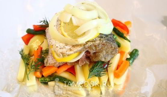 рыба с картошкой в фольге в духовке