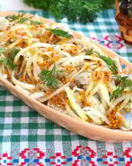 Сельдь в горчичной заливке