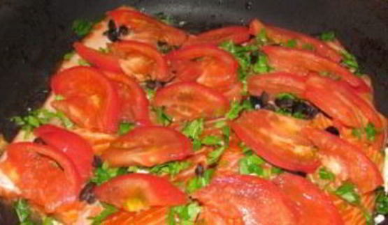 семга с сыром в духовке