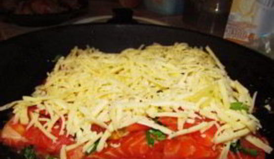 семга с сыром в духовке