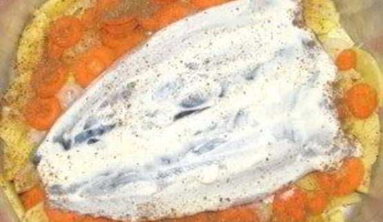 скумбрия в духовке с картофелем