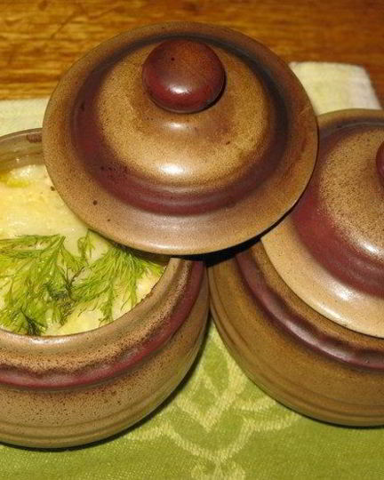 Рецепт трески в горшочках