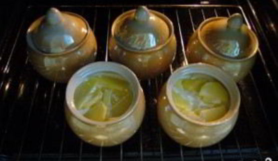 треска в горшочках