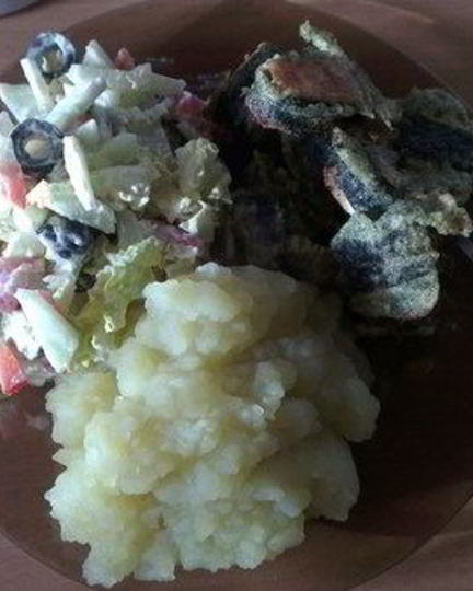 Рецепт вегетарианской рыбы из сыра и нори