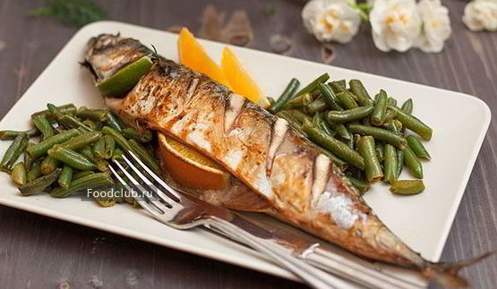 запеченная скумбрия