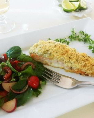 Запеченный лосось