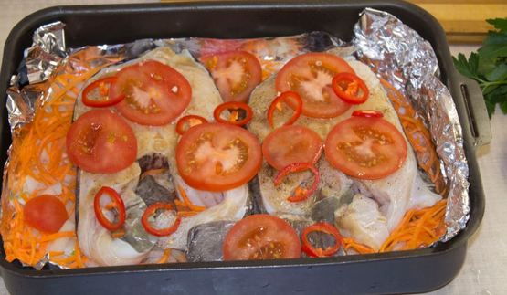 зубатка в духовке запеченная