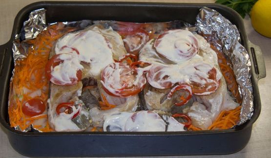 зубатка в духовке запеченная