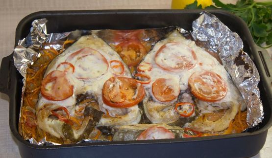 зубатка в духовке запеченная