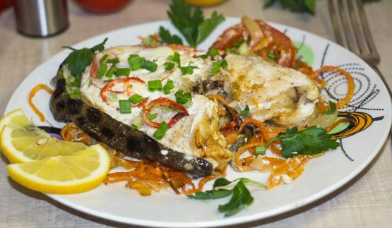 зубатка в духовке запеченная