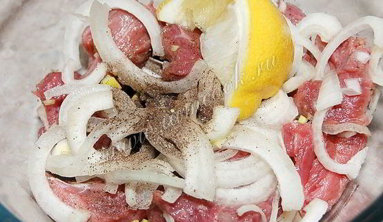 домашний шашлык из говядины