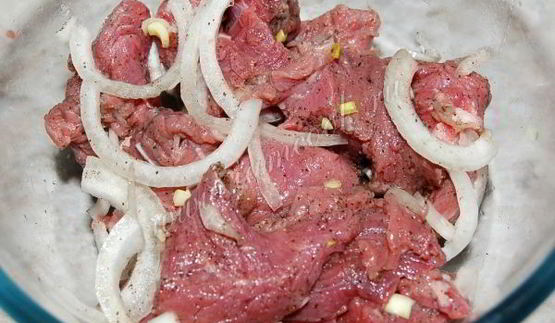 домашний шашлык из говядины