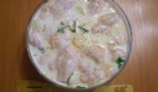 куриный шашлык на кефире