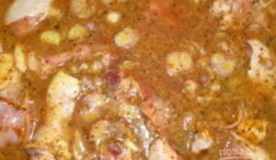 куриный шашлык на минералке