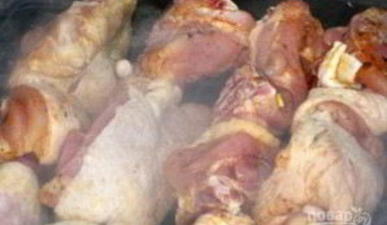 куриный шашлык на минералке