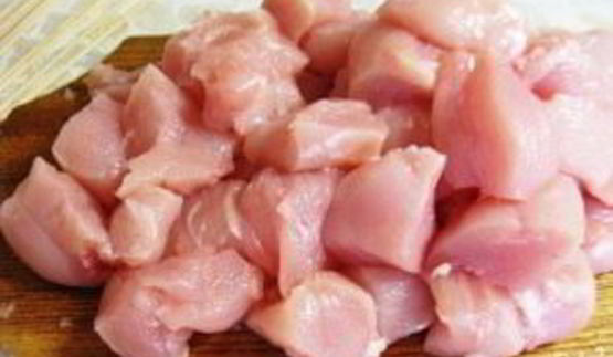 куриный шашлык в соевом маринаде с маслинами