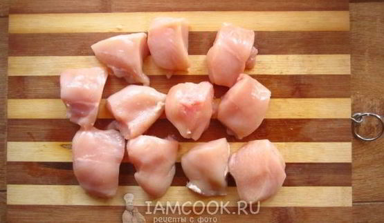 куриный шашлык в зеленом маринаде