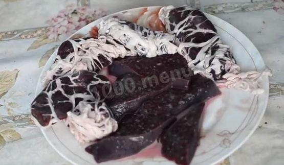 печень в жировой сетке шашлык на мангале