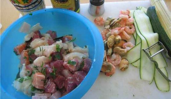 рыбный шашлык