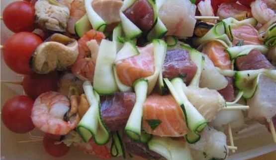 рыбный шашлык