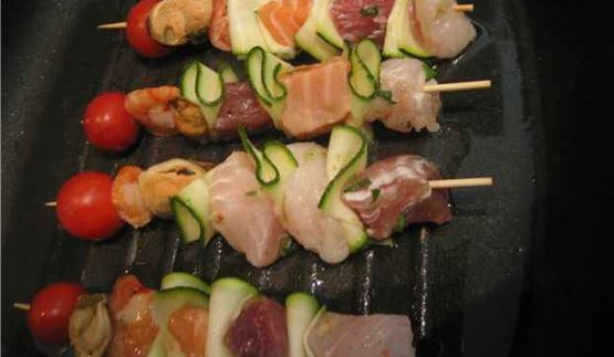 рыбный шашлык