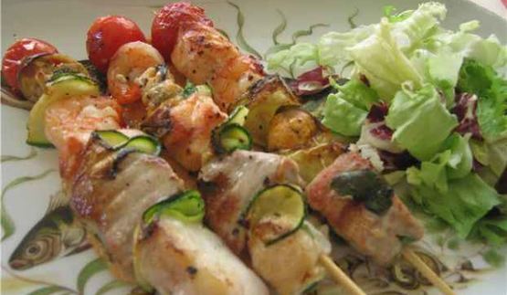 рыбный шашлык