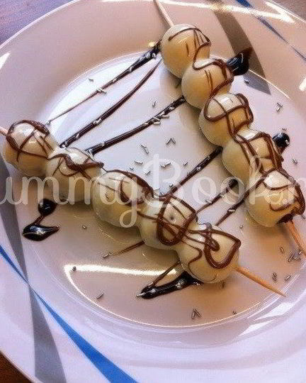 Рецепт шашлычков виноград в шоколаде