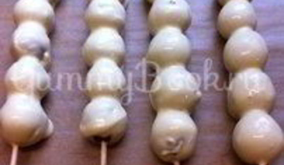 шашлычки виноград в шоколаде