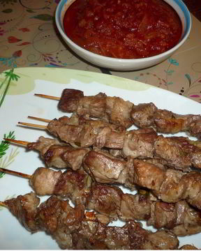 Шашлык из баранины в духовке