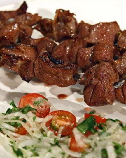 Рецепт шашлыка из говядины с киви