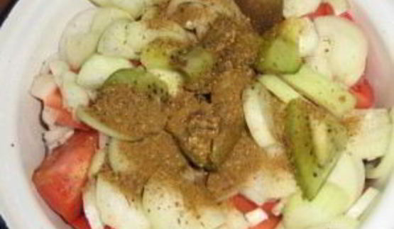 шашлык из говядины с киви