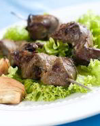 Шашлык из говяжей печени