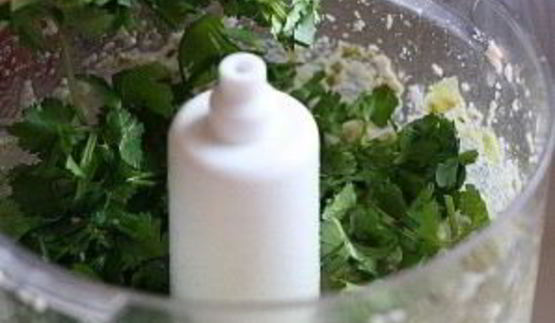 шашлык из креветок с семечками тыквы