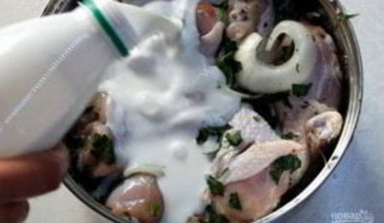 шашлык из куриных частей