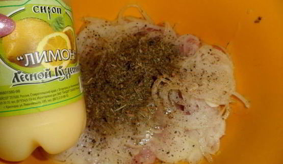 шашлык из курицы, с картошкой, в духовке