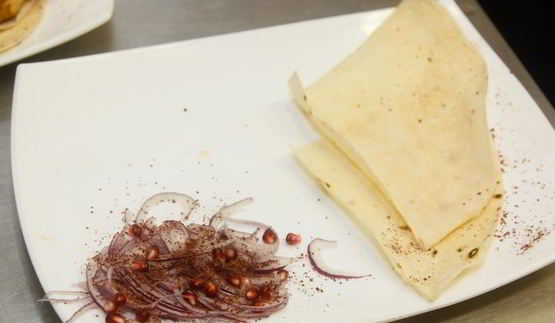 шашлык из курицы с овощами