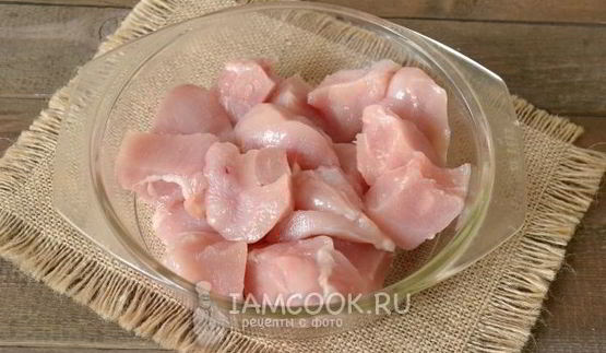 шашлык из курицы в кефире