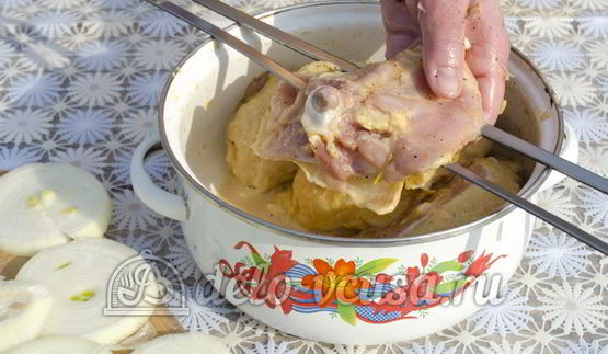 шашлык из курицы