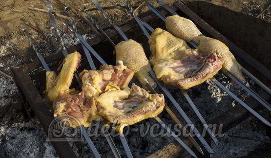 шашлык из курицы