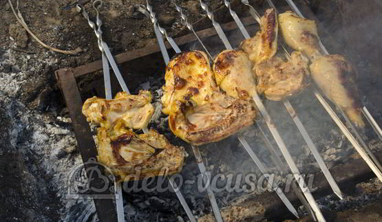 шашлык из курицы