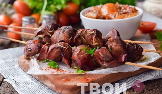 шашлык из печени