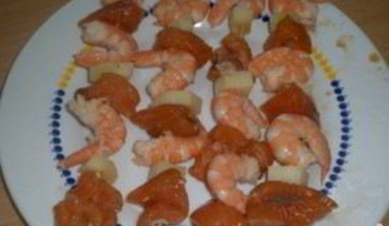 шашлык из рыбы в духовке