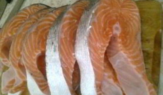 шашлык из семги на решетке