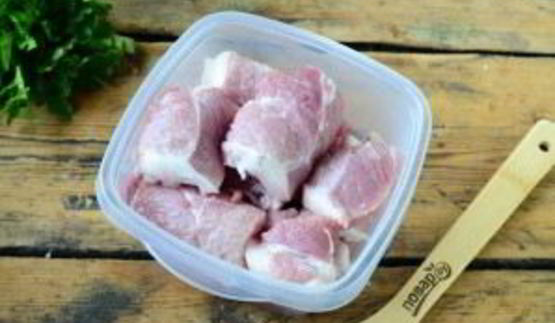 шашлык из свинины рулетиками