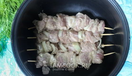 шашлык из свинины в мультиварке