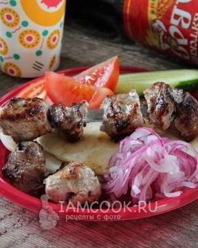 Шашлык из свиного окорока