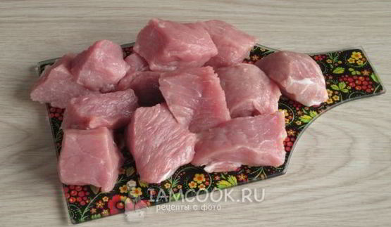 шашлык из свиного окорока